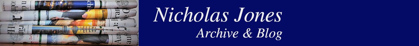 Nicholas Jones - Blog and Archive Website.