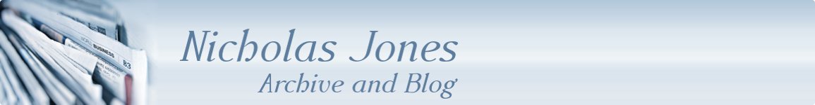 Nicholas Jones - Blog and Archive Website